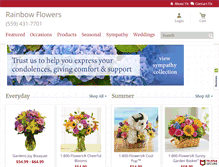 Tablet Screenshot of fresnorainbowflowers.com